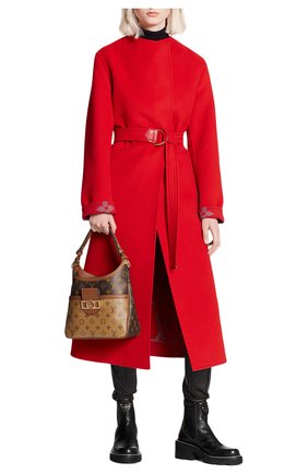 Женское шерстяное пальто LOUIS VUITTON красного цвета по цене 410000 руб., арт. 1A81WH | Фото 2 Женское шерстяное пальто LOUIS VUITTON красного цвета, арт. 1A81WH | Фото 2