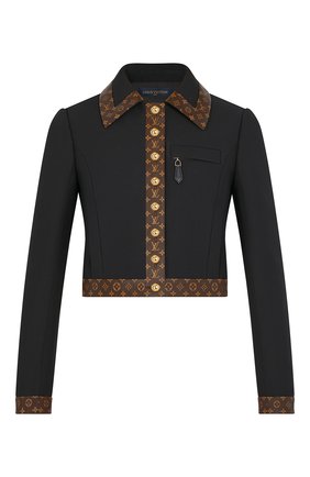 Женский жакет из шерсти и шелка LOUIS VUITTON черного цвета по цене 299000 руб., арт. 1A82Z8 | Фото 1 Женский жакет из шерсти и шелка LOUIS VUITTON черного цвета, арт. 1A82Z8 | Фото 1