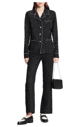 Женские шелковые брюки LOUIS VUITTON черного цвета по цене 150000 руб., арт. 1A82K6 | Фото 2 Женские шелковые брюки LOUIS VUITTON черного цвета, арт. 1A82K6 | Фото 2
