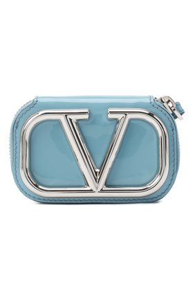 Женский кожаный футляр для кредитный карт valentino garavani VALENTINO голубого цвета по цене 43150 руб., арт. UW2P0U09/ZEE | Фото 1 Женский кожаный футляр для кредитный карт valentino garavani VALENTINO голубого цвета, арт. UW2P0U09/ZEE | Фото 1