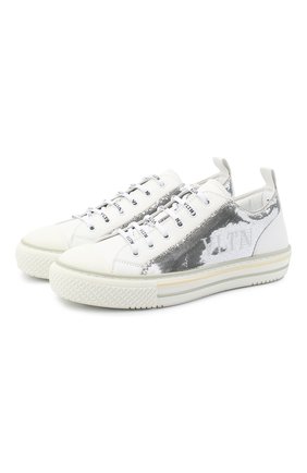 Женские комбинированные кеды giggies VALENTINO серебряного цвета по цене 62350 руб., арт. UW2S0AB6/UAC | Фото 1 Женские комбинированные кеды giggies VALENTINO серебряного цвета, арт. UW2S0AB6/UAC | Фото 1