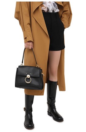 Женская сумка tess day small CHLOÉ черного цвета по цене 139000 руб., арт. CHC20AS142C62 | Фото 2 Женская сумка tess day small CHLOÉ черного цвета, арт. CHC20AS142C62 | Фото 2