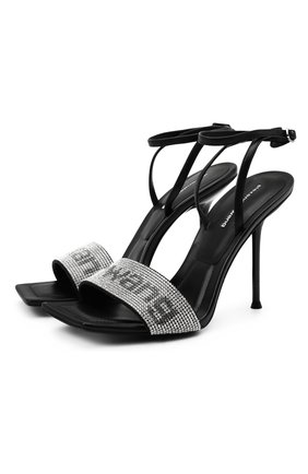 Женские кожаные босоножки julie ALEXANDER WANG черного цвета по цене 62150 руб., арт. 30C220S034 | Фото 1 Женские кожаные босоножки julie ALEXANDER WANG черного цвета, арт. 30C220S034 | Фото 1