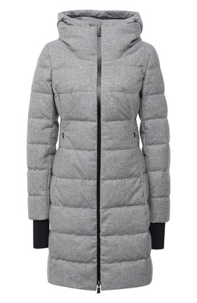 Женский пуховик HERNO серого цвета по цене 79950 руб., арт. PI146DL/33297 | Фото 1 Женский пуховик HERNO серого цвета, арт. PI146DL/33297 | Фото 1