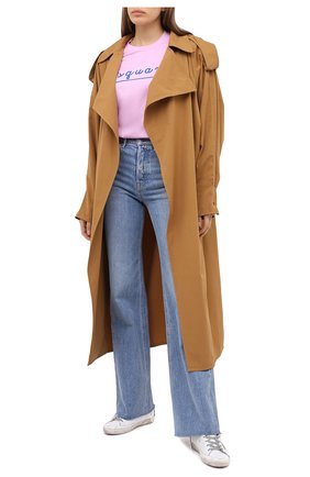 Женская хлопковая футболка DSQUARED2 розового цвета по цене 19950 руб., арт. S75GD0120/S22427 | Фото 2 Женская хлопковая футболка DSQUARED2 розового цвета, арт. S75GD0120/S22427 | Фото 2