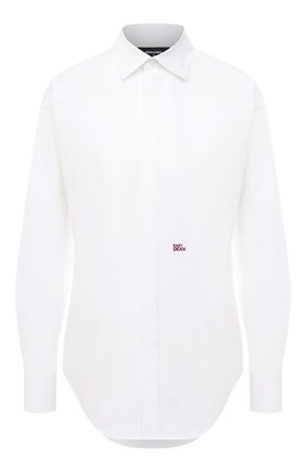 Женская хлопковая рубашка DSQUARED2 белого цвета по цене 32450 руб., арт. S75DL0737/S35244 | Фото 1 Женская хлопковая рубашка DSQUARED2 белого цвета, арт. S75DL0737/S35244 | Фото 1