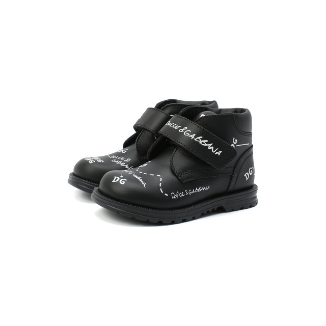 Кожаные ботинки Dolce & Gabbana DL0064/AH813/19-28