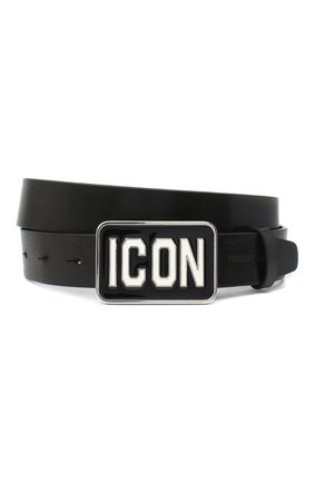 Мужской кожаный ремень DSQUARED2 черного цвета по цене 18200 руб., арт. BEM0010 12900001 | Фото 1 Мужской кожаный ремень DSQUARED2 черного цвета, арт. BEM0010 12900001 | Фото 1