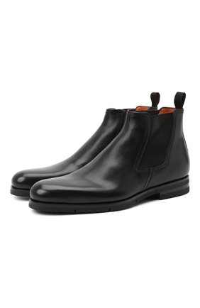 Мужские кожаные челси SANTONI черного цвета по цене 72750 руб., арт. MCAZ16456SI5EKYBN01 | Фото 1 Мужские кожаные челси SANTONI черного цвета, арт. MCAZ16456SI5EKYBN01 | Фото 1