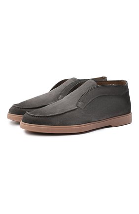 Мужские замшевые ботинки SANTONI серого цвета по цене 49950 руб., арт. MGYA16715TISAPMSG62 | Фото 1 Мужские замшевые ботинки SANTONI серого цвета, арт. MGYA16715TISAPMSG62 | Фото 1