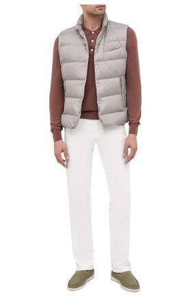 Мужские замшевые лоферы summer walk LORO PIANA хаки цвета по цене 58550 руб., арт. FAE8124 | Фото 2 Мужские замшевые лоферы summer walk LORO PIANA хаки цвета, арт. FAE8124 | Фото 2