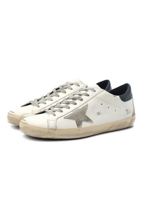 Мужские кожаные кеды superstar GOLDEN GOOSE DELUXE BRAND белого цвета по цене 28800 руб., арт. GMF00102.F000311 | Фото 1 Мужские кожаные кеды superstar GOLDEN GOOSE DELUXE BRAND белого цвета, арт. GMF00102.F000311 | Фото 1