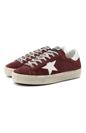 Мужские замшевые кеды hi star GOLDEN GOOSE DELUXE BRAND бордового цвета по цене 29950 руб., арт. GMF00118.F000603 | Фото 1 Мужские замшевые кеды hi star GOLDEN GOOSE DELUXE BRAND бордового цвета, арт. GMF00118.F000603 | Фото 1