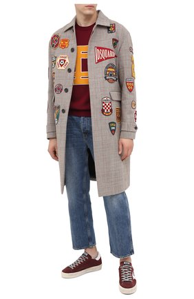 Мужские замшевые кеды hi star GOLDEN GOOSE DELUXE BRAND бордового цвета по цене 29950 руб., арт. GMF00118.F000603 | Фото 2 Мужские замшевые кеды hi star GOLDEN GOOSE DELUXE BRAND бордового цвета, арт. GMF00118.F000603 | Фото 2