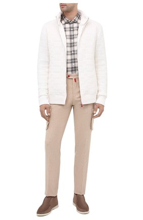 Мужская хлопковая рубашка ERMENEGILDO ZEGNA светло-серого цвета по цене 31150 руб., арт. UVX21/SRF5 | Фото 2 Мужская хлопковая рубашка ERMENEGILDO ZEGNA светло-серого цвета, арт. UVX21/SRF5 | Фото 2