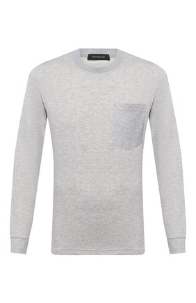 Мужская лонгслив из хлопка и шелка ERMENEGILDO ZEGNA светло-серого цвета по цене 69050 руб., арт. UV572/802 | Фото 1 Мужская лонгслив из хлопка и шелка ERMENEGILDO ZEGNA светло-серого цвета, арт. UV572/802 | Фото 1