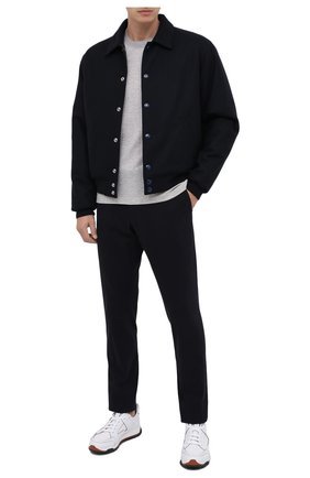Мужская лонгслив из хлопка и шелка ERMENEGILDO ZEGNA светло-серого цвета по цене 69050 руб., арт. UV572/802 | Фото 2 Мужская лонгслив из хлопка и шелка ERMENEGILDO ZEGNA светло-серого цвета, арт. UV572/802 | Фото 2