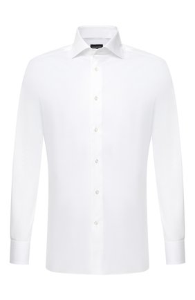 Мужская хлопковая сорочка ERMENEGILDO ZEGNA белого цвета по цене 22950 руб., арт. 804010/9MS0BA | Фото 1 Мужская хлопковая сорочка ERMENEGILDO ZEGNA белого цвета, арт. 804010/9MS0BA | Фото 1