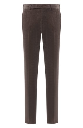 Мужские брюки из хлопка и кашемира ERMENEGILDO ZEGNA коричневого цвета по цене 69950 руб., арт. 865F00/77TB12 | Фото 1 Мужские брюки из хлопка и кашемира ERMENEGILDO ZEGNA коричневого цвета, арт. 865F00/77TB12 | Фото 1
