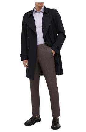 Мужские брюки из шерсти и хлопка ERMENEGILDO ZEGNA коричневого цвета по цене 49300 руб., арт. 857F06/75TB12 | Фото 2 Мужские брюки из шерсти и хлопка ERMENEGILDO ZEGNA коричневого цвета, арт. 857F06/75TB12 | Фото 2
