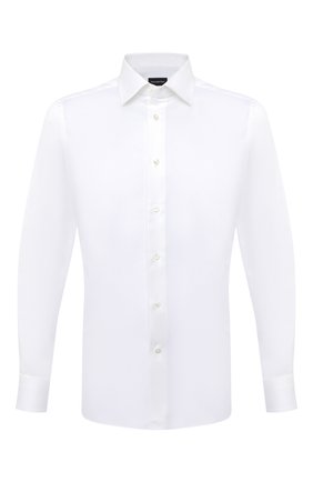 Мужская хлопковая сорочка ERMENEGILDO ZEGNA белого цвета по цене 22950 руб., арт. 804004/9MS0PA | Фото 1 Мужская хлопковая сорочка ERMENEGILDO ZEGNA белого цвета, арт. 804004/9MS0PA | Фото 1