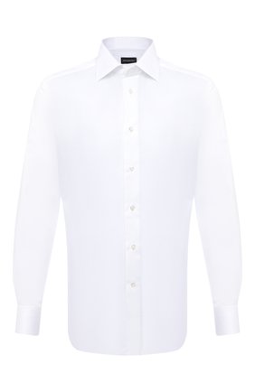 Мужская хлопковая сорочка ERMENEGILDO ZEGNA белого цвета по цене 29950 руб., арт. 801222/9RS0BR | Фото 1 Мужская хлопковая сорочка ERMENEGILDO ZEGNA белого цвета, арт. 801222/9RS0BR | Фото 1