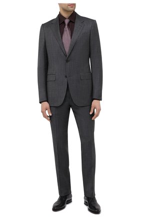 Мужская хлопковая сорочка ERMENEGILDO ZEGNA бордового цвета по цене 28500 руб., арт. 801073/9MS0BR | Фото 2 Мужская хлопковая сорочка ERMENEGILDO ZEGNA бордового цвета, арт. 801073/9MS0BR | Фото 2
