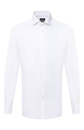 Мужская хлопковая сорочка ERMENEGILDO ZEGNA белого цвета по цене 27950 руб., арт. 801031/9MS4BA | Фото 1 Мужская хлопковая сорочка ERMENEGILDO ZEGNA белого цвета, арт. 801031/9MS4BA | Фото 1