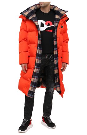 Мужская хлопковая футболка DSQUARED2 черного цвета по цене 18150 руб., арт. S74GD0728/S21600 | Фото 2 Мужская хлопковая футболка DSQUARED2 черного цвета, арт. S74GD0728/S21600 | Фото 2