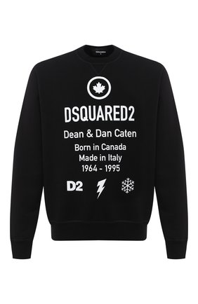 Мужской хлопковый свитшот DSQUARED2 черного цвета по цене 29050 руб., арт. S74GU0425/S25042 | Фото 1 Мужской хлопковый свитшот DSQUARED2 черного цвета, арт. S74GU0425/S25042 | Фото 1