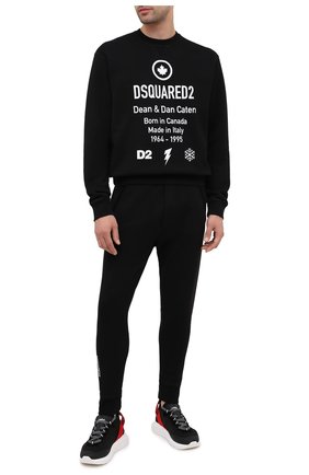 Мужской хлопковый свитшот DSQUARED2 черного цвета по цене 29050 руб., арт. S74GU0425/S25042 | Фото 2 Мужской хлопковый свитшот DSQUARED2 черного цвета, арт. S74GU0425/S25042 | Фото 2