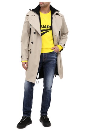 Мужской хлопковый свитшот DSQUARED2 желтого цвета по цене 32450 руб., арт. S74GU0451/S25030 | Фото 2 Мужской хлопковый свитшот DSQUARED2 желтого цвета, арт. S74GU0451/S25030 | Фото 2