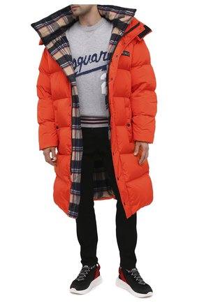 Мужской джемпер из шерсти и хлопка DSQUARED2 серого цвета по цене 52700 руб., арт. S74HA1085/S17388 | Фото 2 Мужской джемпер из шерсти и хлопка DSQUARED2 серого цвета, арт. S74HA1085/S17388 | Фото 2
