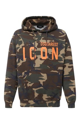 Мужской хлопковое худи DSQUARED2 хаки цвета по цене 48050 руб., арт. S79GU0006/S25469 | Фото 1 Мужской хлопковое худи DSQUARED2 хаки цвета, арт. S79GU0006/S25469 | Фото 1