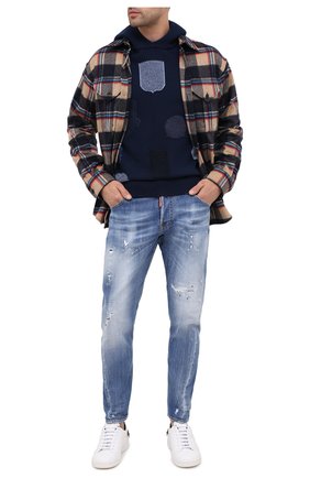 Мужские джинсы DSQUARED2 синего цвета по цене 44150 руб., арт. S74LB0748/S30342 | Фото 2 Мужские джинсы DSQUARED2 синего цвета, арт. S74LB0748/S30342 | Фото 2