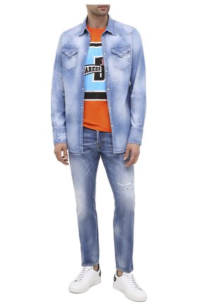 Мужские джинсы DSQUARED2 синего цвета по цене 44150 руб., арт. S74LB0749/S30342 | Фото 2 Мужские джинсы DSQUARED2 синего цвета, арт. S74LB0749/S30342 | Фото 2