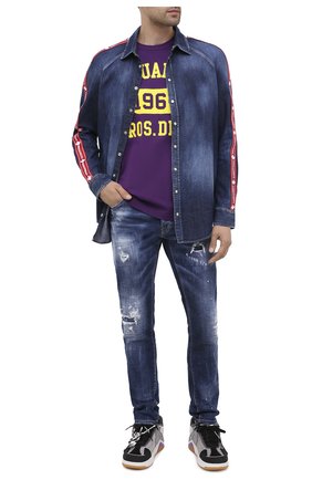 Мужские джинсы DSQUARED2 синего цвета по цене 46950 руб., арт. S74LB0763/S30342 | Фото 2 Мужские джинсы DSQUARED2 синего цвета, арт. S74LB0763/S30342 | Фото 2