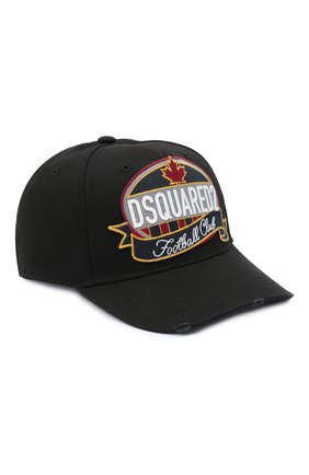 Мужской хлопковая бейсболка DSQUARED2 черного цвета по цене 12100 руб., арт. BCM0341 05C00001 | Фото 1 Мужской хлопковая бейсболка DSQUARED2 черного цвета, арт. BCM0341 05C00001 | Фото 1