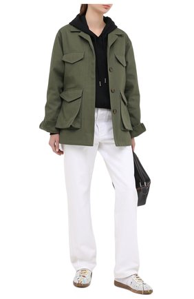 Женские кожаные кеды replica MAISON MARGIELA серого цвета по цене 38350 руб., арт. S58WS0101/P1892 | Фото 2 Женские кожаные кеды replica MAISON MARGIELA серого цвета, арт. S58WS0101/P1892 | Фото 2