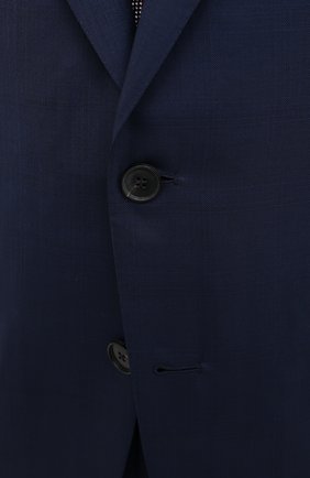 Мужской шерстяной костюм ZEGNA COUTURE темно-синего цвета, арт. 822N05/21L2N5 | Фото 6 (Материал внешний: Шерсть; Рукава: Длинные; Костюмы М: Однобортный; Стили: Классический; Материал подклада: Купро)