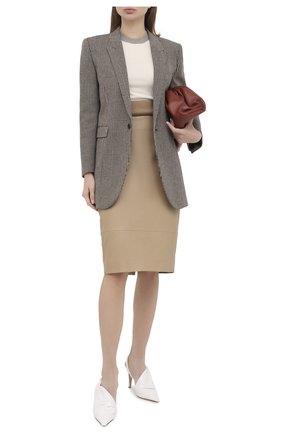 Женская кожаная юбка KITON бежевого цвета по цене 205000 руб., арт. D50271X05S03 | Фото 2 Женская кожаная юбка KITON бежевого цвета, арт. D50271X05S03 | Фото 2