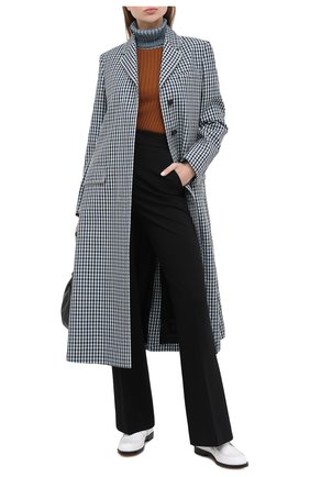 Женская водолазка из шерсти и вискозы LANVIN коричневого цвета по цене 72850 руб., арт. RW-T0620M-MA05-A20 | Фото 2 Женская водолазка из шерсти и вискозы LANVIN коричневого цвета, арт. RW-T0620M-MA05-A20 | Фото 2