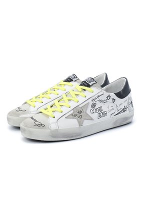Женские кожаные кеды superstar GOLDEN GOOSE DELUXE BRAND белого цвета по цене 34500 руб., арт. GWF00101.F000300 | Фото 1 Женские кожаные кеды superstar GOLDEN GOOSE DELUXE BRAND белого цвета, арт. GWF00101.F000300 | Фото 1