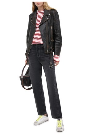 Женские кожаные кеды superstar GOLDEN GOOSE DELUXE BRAND белого цвета по цене 34500 руб., арт. GWF00101.F000300 | Фото 2 Женские кожаные кеды superstar GOLDEN GOOSE DELUXE BRAND белого цвета, арт. GWF00101.F000300 | Фото 2