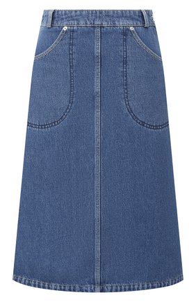 Женская джинсовая юбка KENZO синего цвета по цене 22450 руб., арт. FA62DJ2576EA | Фото 1 Женская джинсовая юбка KENZO синего цвета, арт. FA62DJ2576EA | Фото 1