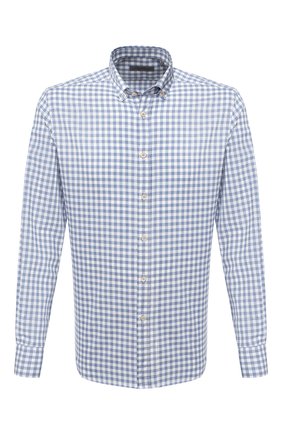 Мужская хлопковая рубашка CORNELIANI голубого цвета по цене 19950 руб., арт. 86P120-0811571/00 | Фото 1 Мужская хлопковая рубашка CORNELIANI голубого цвета, арт. 86P120-0811571/00 | Фото 1