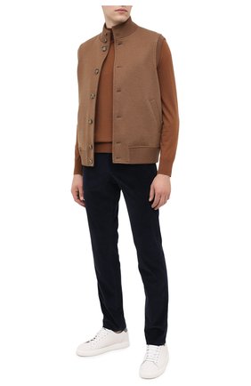Мужской хлопковые брюки CORNELIANI темно-синего цвета по цене 26400 руб., арт. 864L01-0818502/00 | Фото 2 Мужской хлопковые брюки CORNELIANI темно-синего цвета, арт. 864L01-0818502/00 | Фото 2