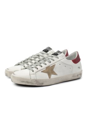 Мужские кожаные кеды superstar GOLDEN GOOSE DELUXE BRAND белого цвета по цене 28800 руб., арт. GMF00101.F000365 | Фото 1 Мужские кожаные кеды superstar GOLDEN GOOSE DELUXE BRAND белого цвета, арт. GMF00101.F000365 | Фото 1