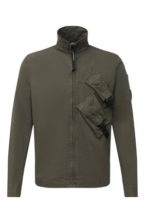 Мужская хлопковая рубашка C.P. COMPANY хаки цвета по цене 23650 руб., арт. 09CMSH141A-002824G | Фото 1 Мужская хлопковая рубашка C.P. COMPANY хаки цвета, арт. 09CMSH141A-002824G | Фото 1