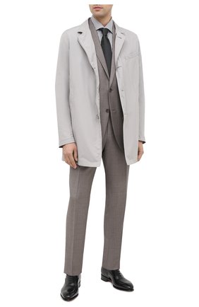 Мужская хлопковая сорочка ERMENEGILDO ZEGNA зеленого цвета по цене 32950 руб., арт. 801016/9MS0BA | Фото 2 Мужская хлопковая сорочка ERMENEGILDO ZEGNA зеленого цвета, арт. 801016/9MS0BA | Фото 2 (Рукава: Длинные; Материал внешний: Хлопок; Длина (для топов): Стандартные; Принт: Полоска; Случай: Формальный; Стили: Классический; Воротник: Акула; Манжеты: На пуговицах)